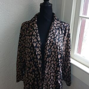 Derek Heart Animal Print Blazer